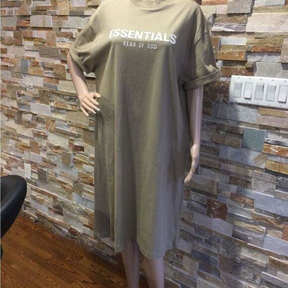 FEAR OF GOD ESSENTIALS T-Shirt Dress - Picture 1 of 10